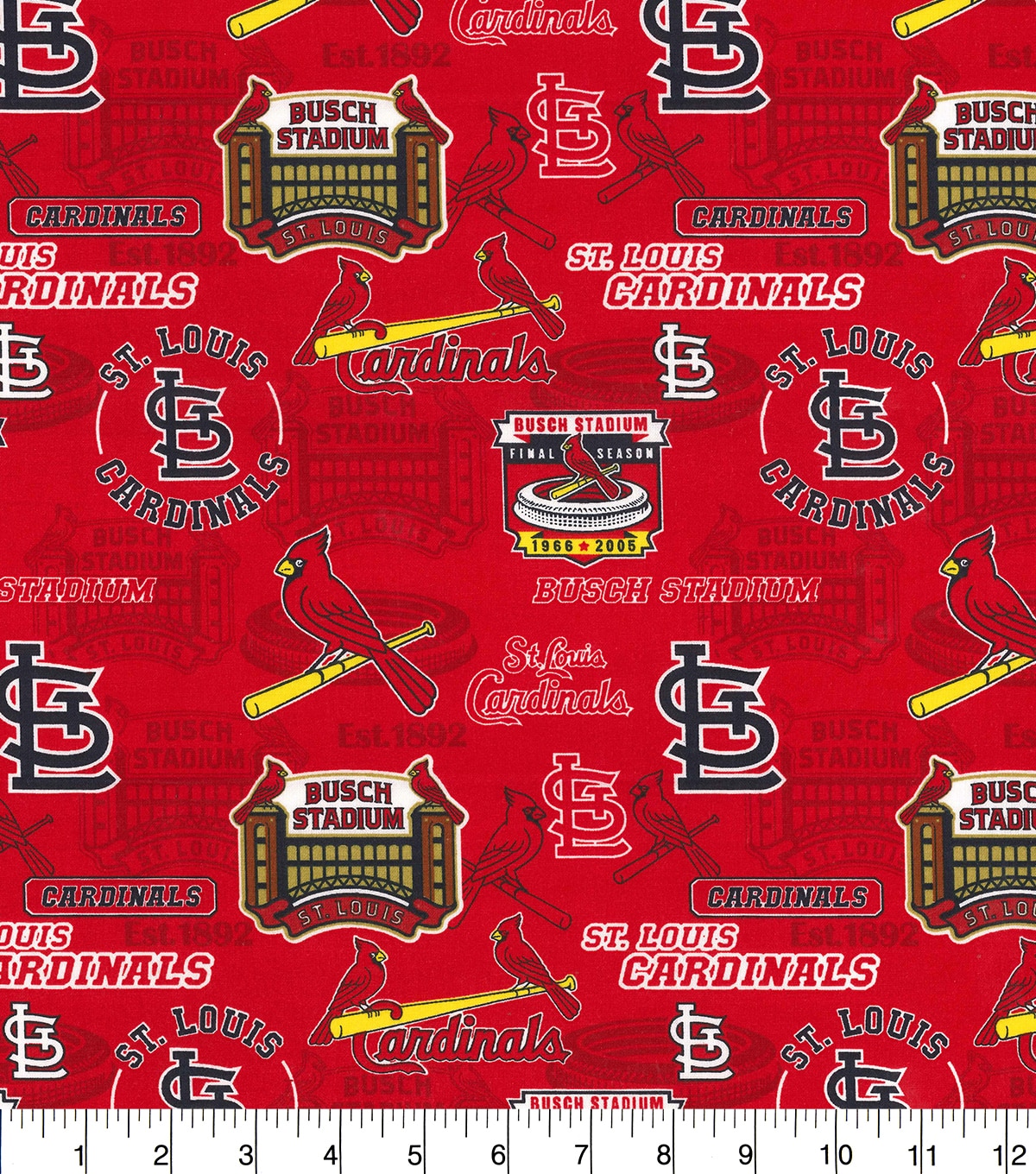 St. Louis Cardinals Cotton Fabric Stadium | JOANN
