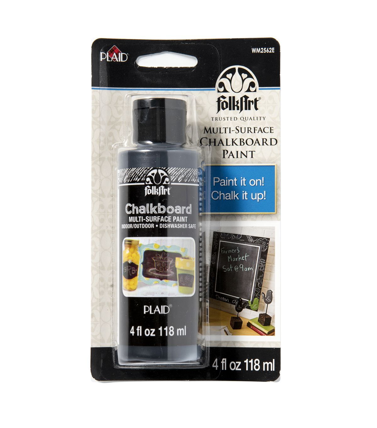 Folkart Multi Surface Chalkboard Paint 4oz Black Joann Folkart Multi Surface Chalkboard Paint 4oz Black