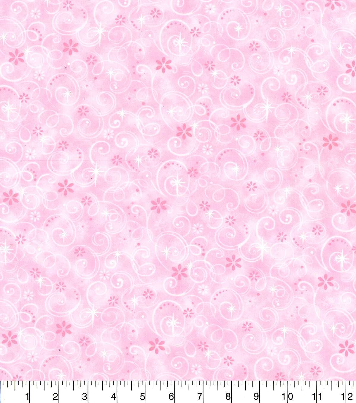 Keepsake Calico Cotton Fabric Light Pink Fairy Swirls | JOANN