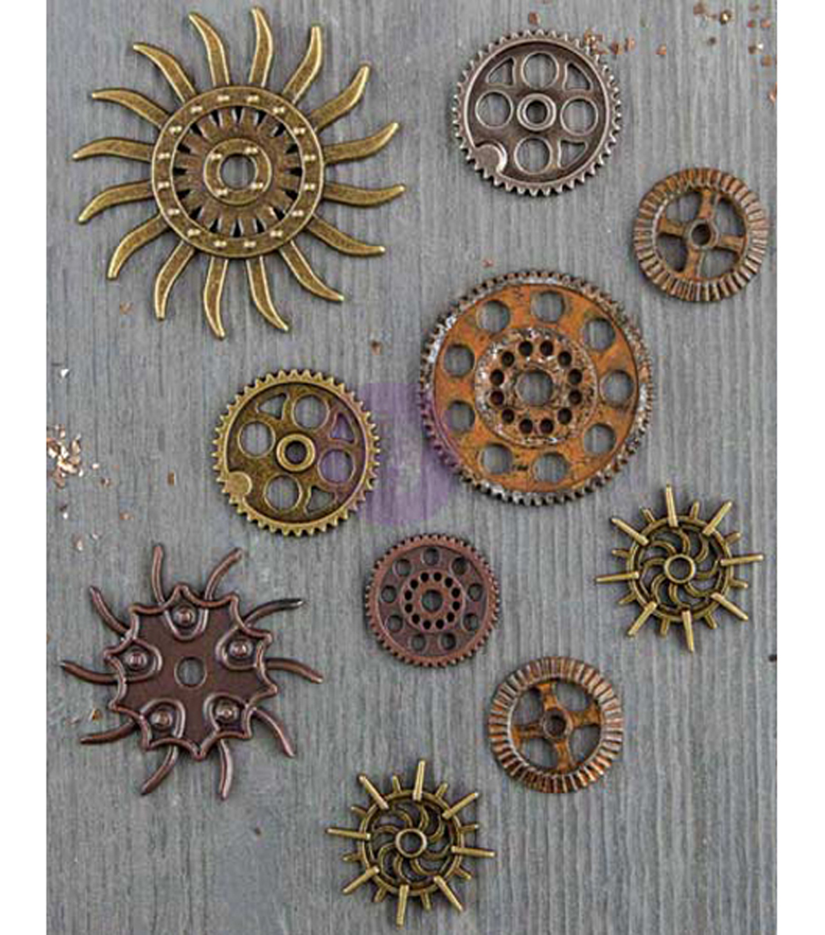 prima marketing steampunk gears 10 pc metal embellishments joann