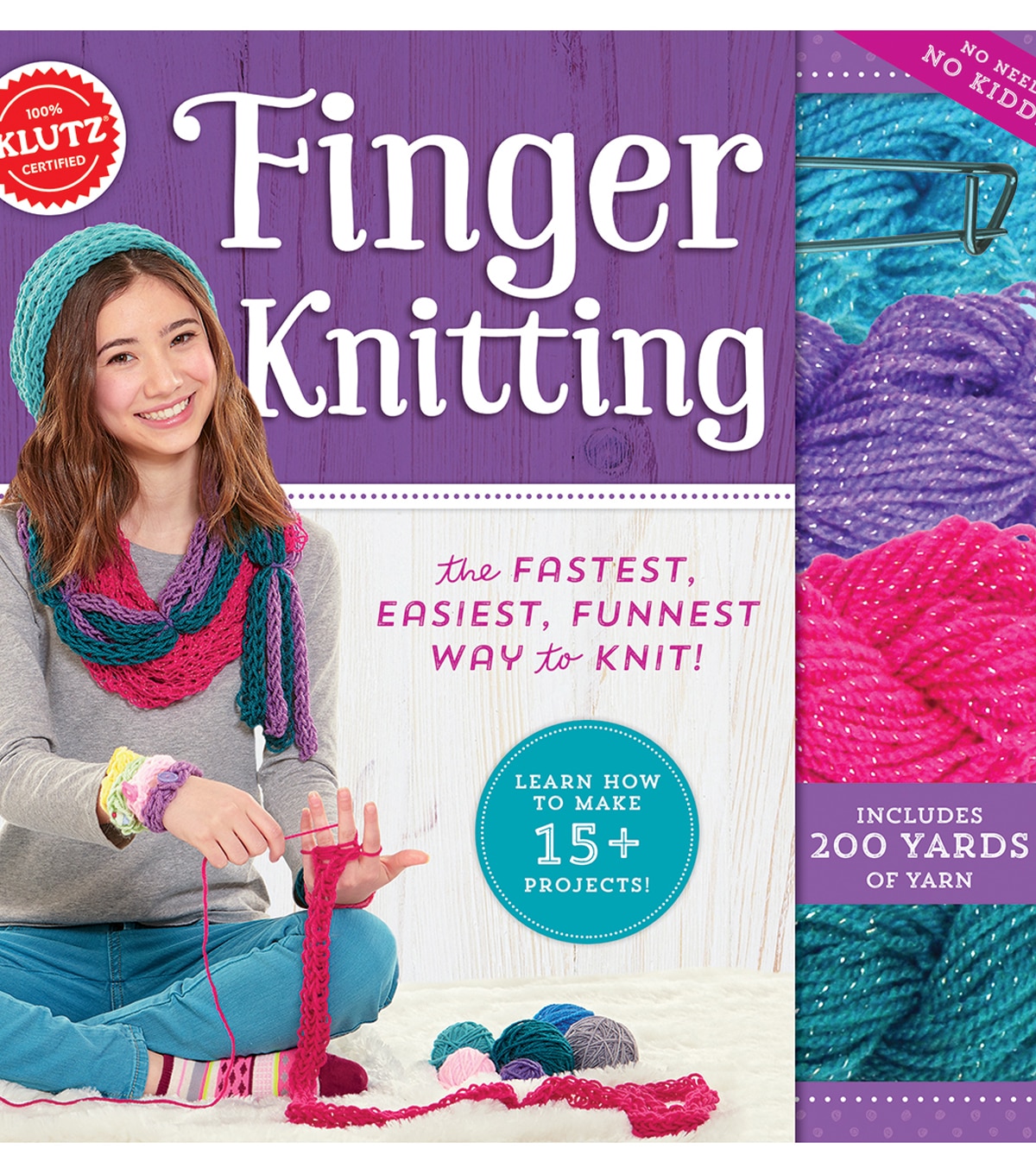 Finger Knitting Book Kit