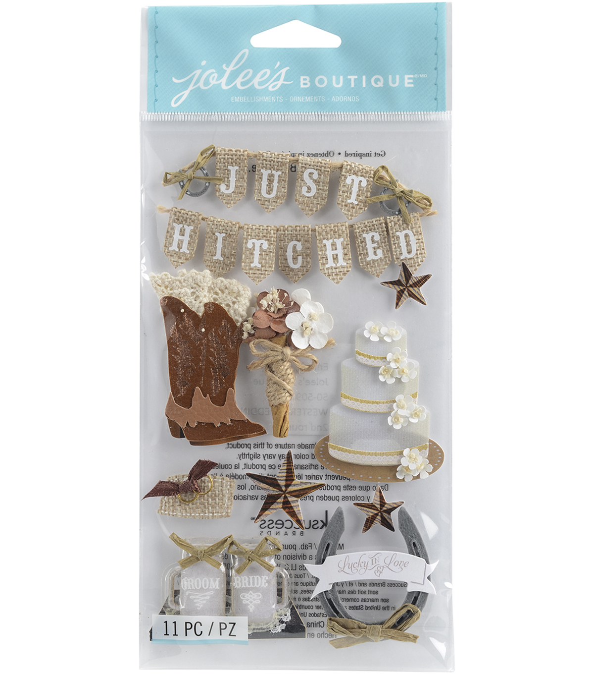 Jolee/'s Boutique 3D Stickers Outdoor Wedding