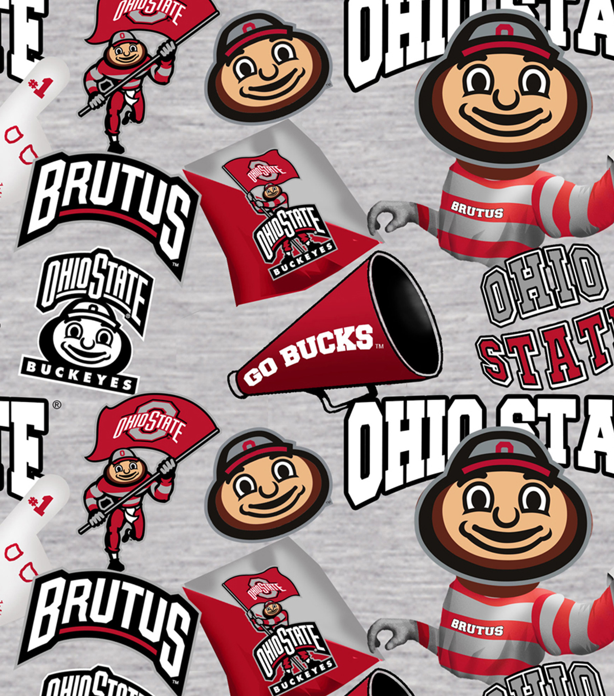 ohio state university buckeyes cotton fabric collegiate mascot joann