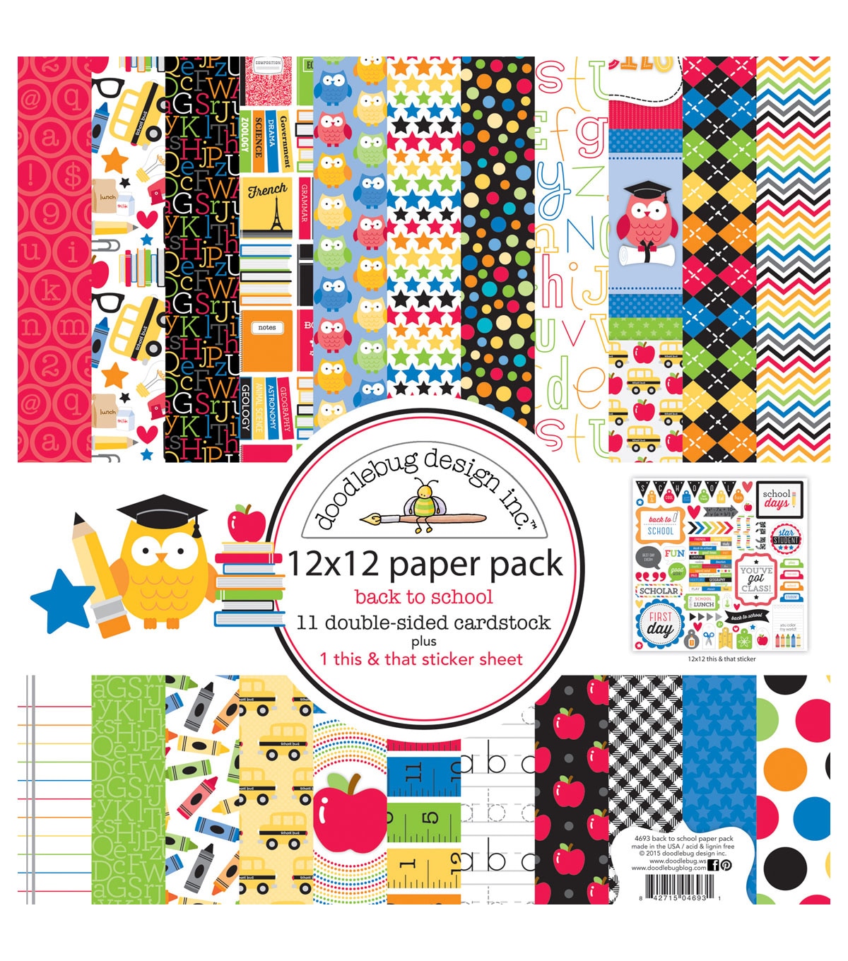 Doodlebug ~ VALUE PACK ~ All Occasions ~ 12x12 Paper Pack
