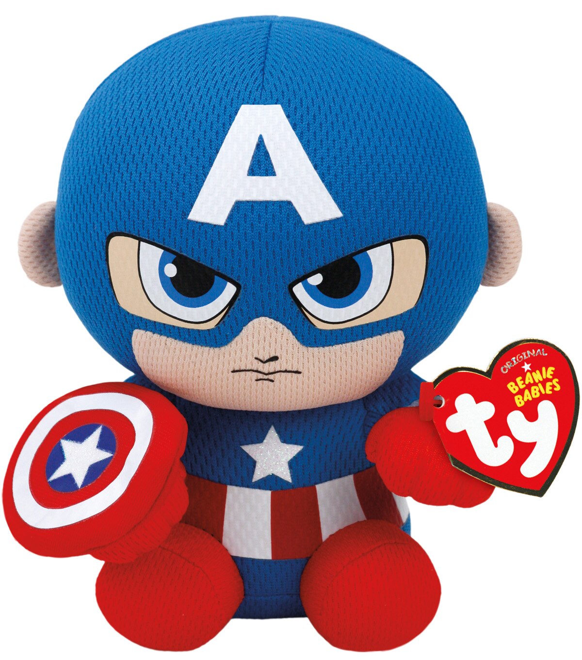 Ty Inc Beanie Babies Regular Captain America Plush Toy