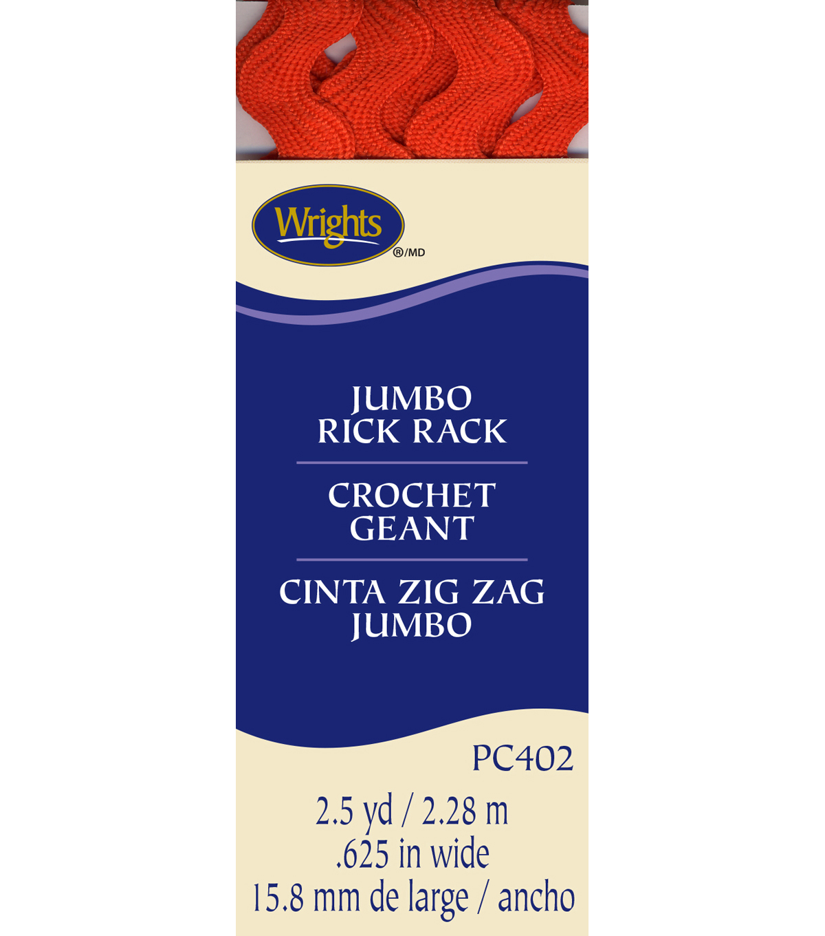 Wrights Jumbo Rick Rack 5 8 W X 2 1 2yds Joann Wrights Jumbo Rick Rack 5 8 U0027 U0027w