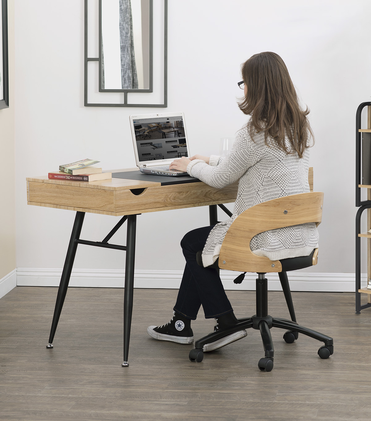 Studio Designs Nook Desk Graphite Ashwood