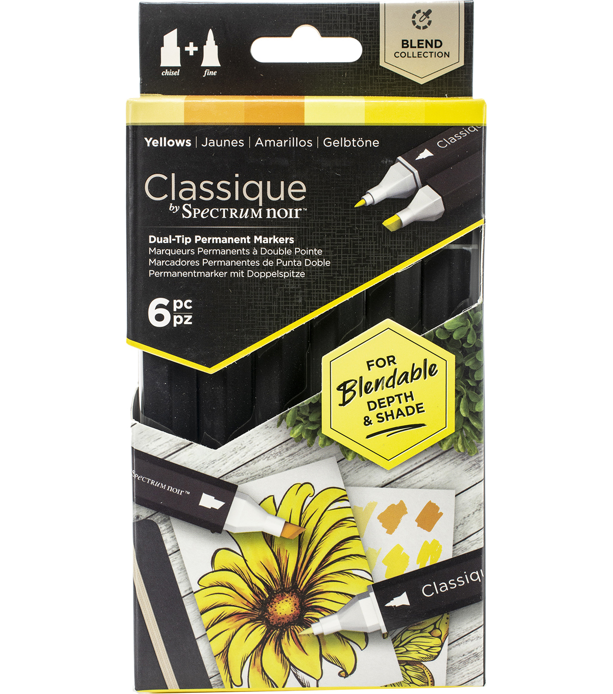 Spectrum Noir Alcohol Markers 6pc Pkg Joann Spectrum Noir Alcohol Markers 6pc Pkg