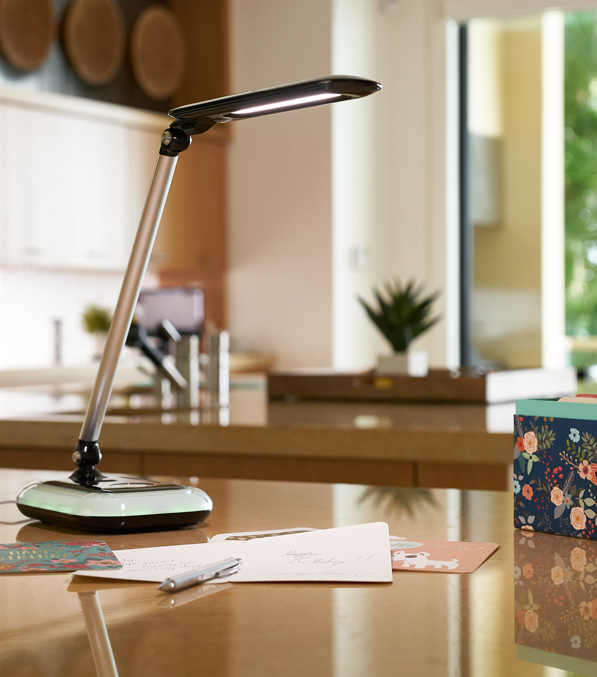 Ottlite Wellness Glow Led Desk Lamp With Color Changing Base