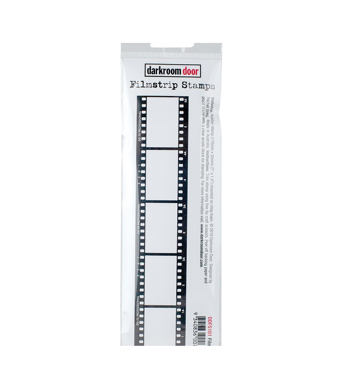 Darkroom Door Filmstrip Cling Stamp 1.4X7-Filmstrip