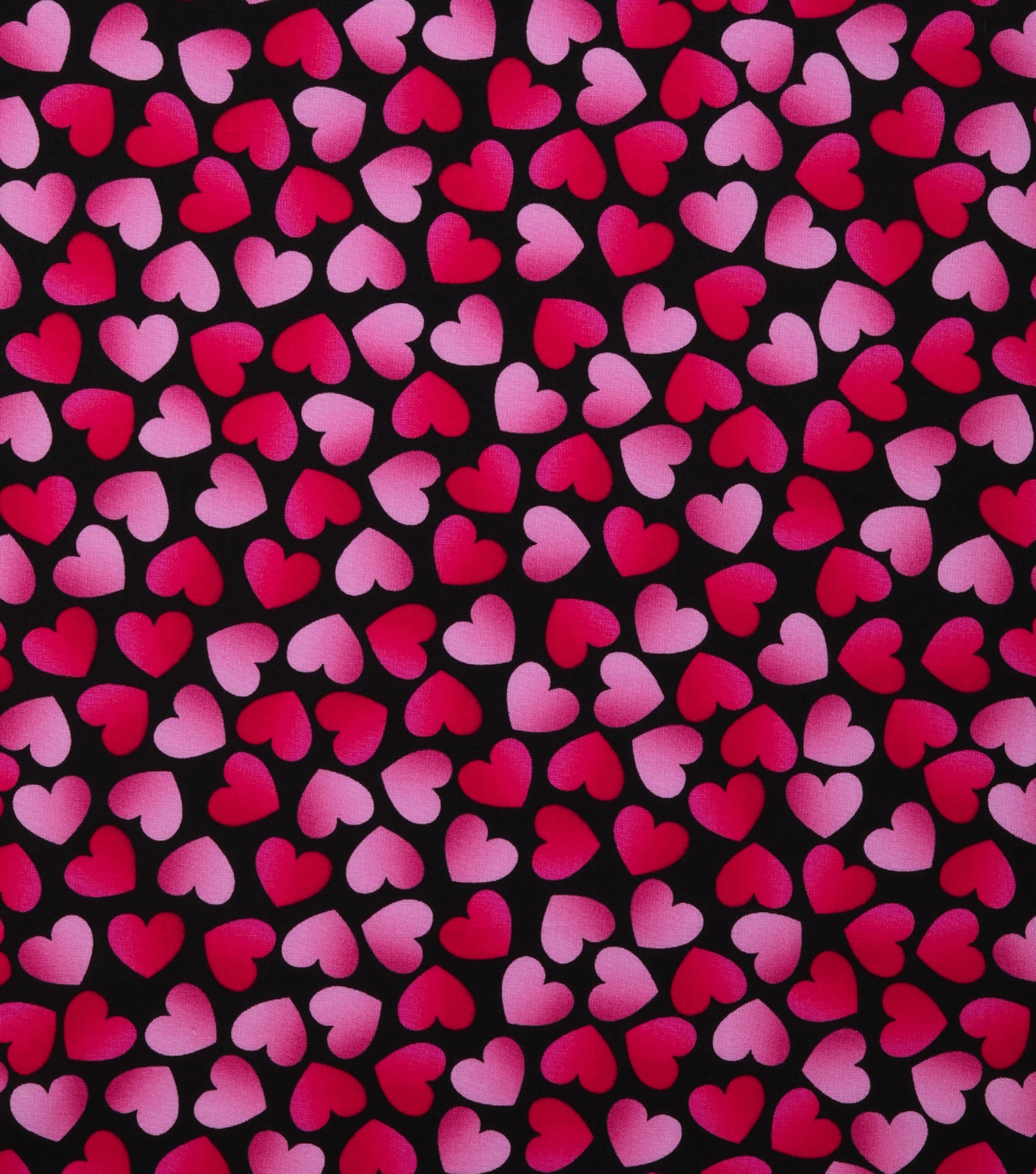 Valentine's Day Cotton Fabric Tossed Ombre Hearts | JOANN