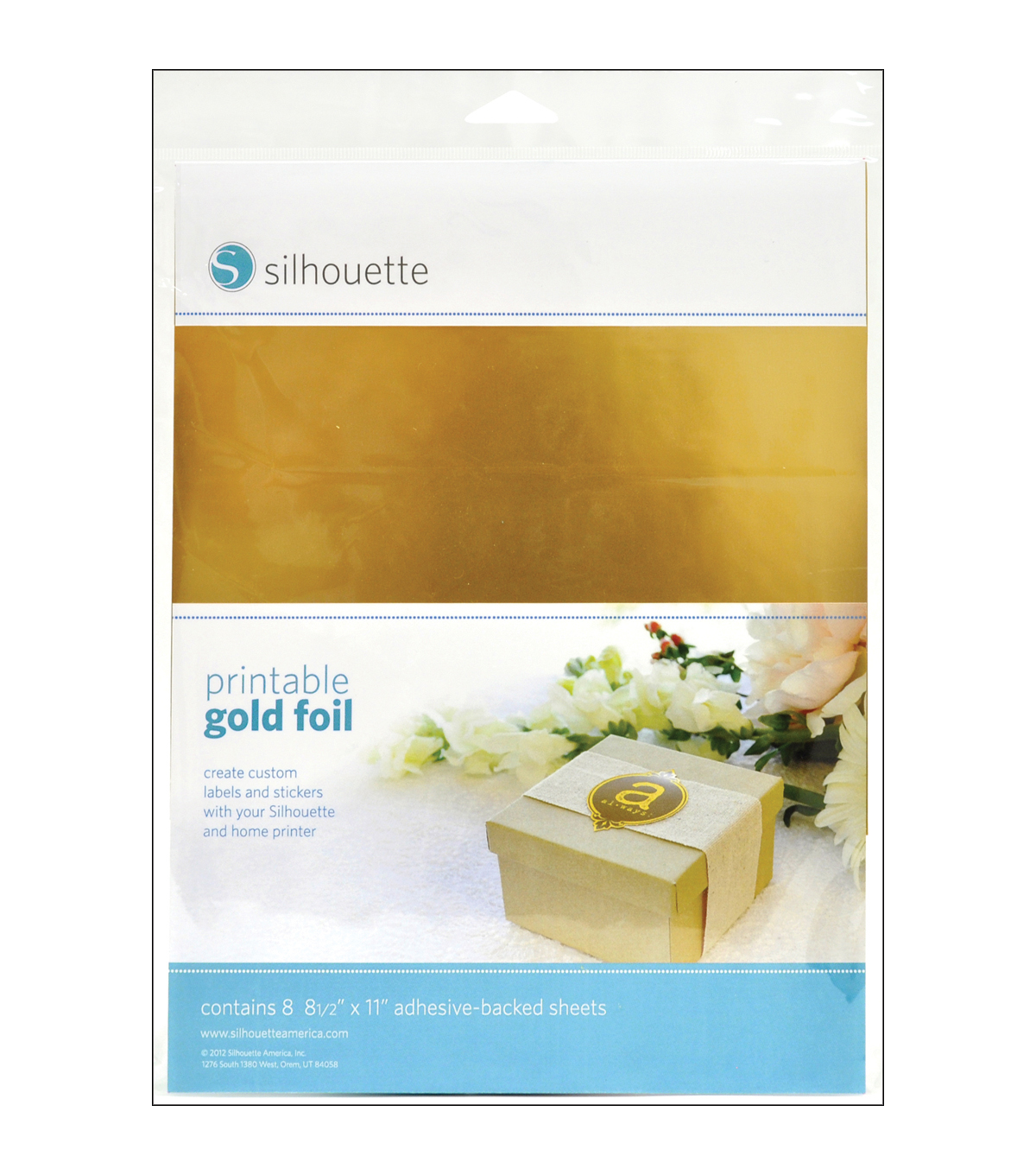 Silhouette Printable Adhesive Foil 8.5\ photograph about Printable Gold Paper named Silhouette Printable Adhesive Foil 8.5\