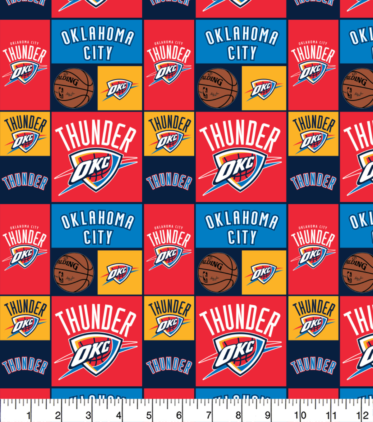 Oklahoma City Thunder Patch Cotton Fabric 44 Joann Oklahoma City Thunder Patch Cotton