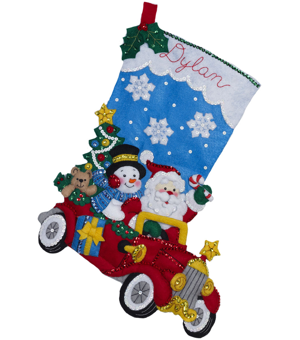 Bucilla Felt Stocking Applique Kit 18/" Long-the Christmas Drive