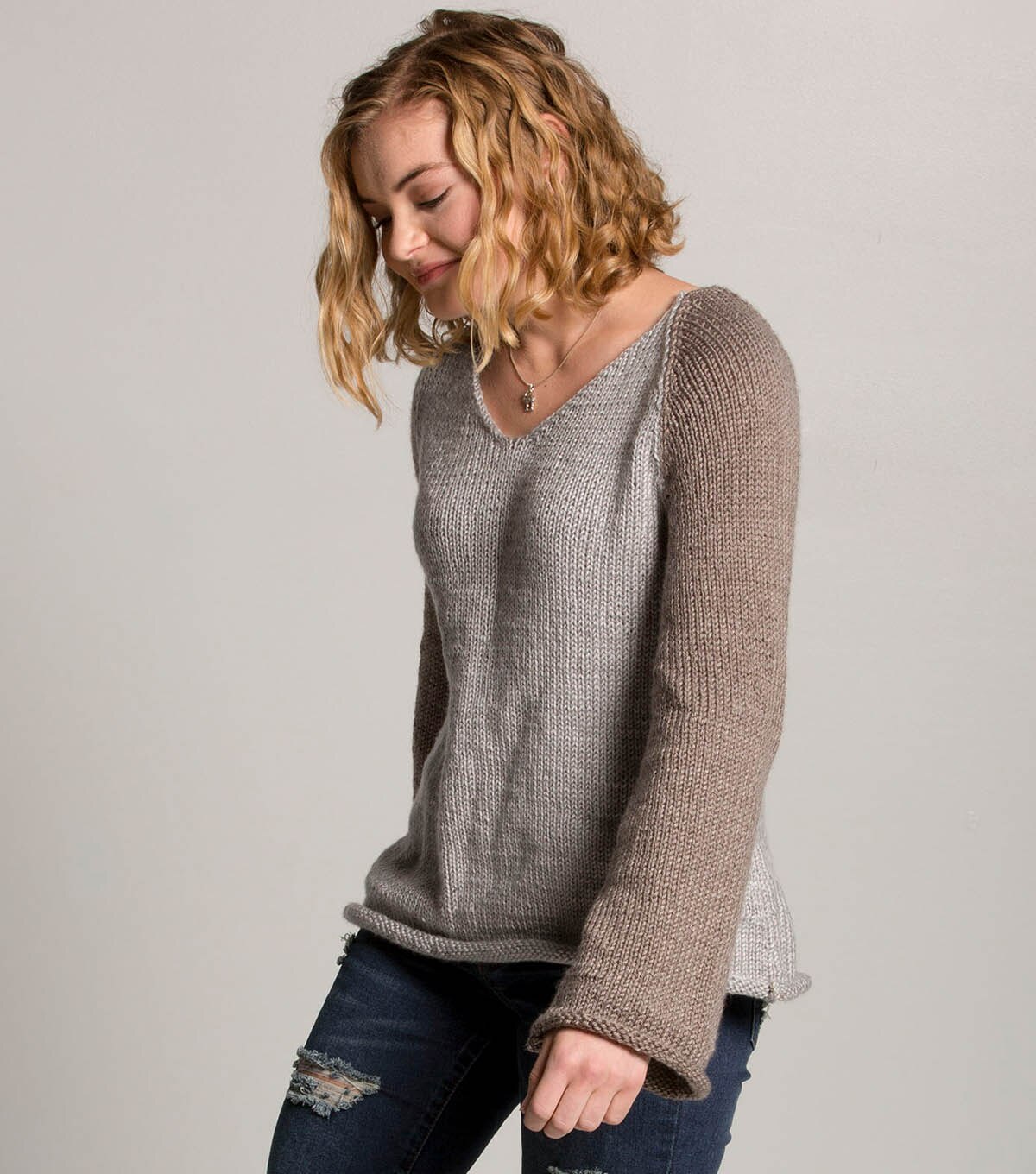 How To Make a Two Toned Bell Sleeve Sweater | JOANN