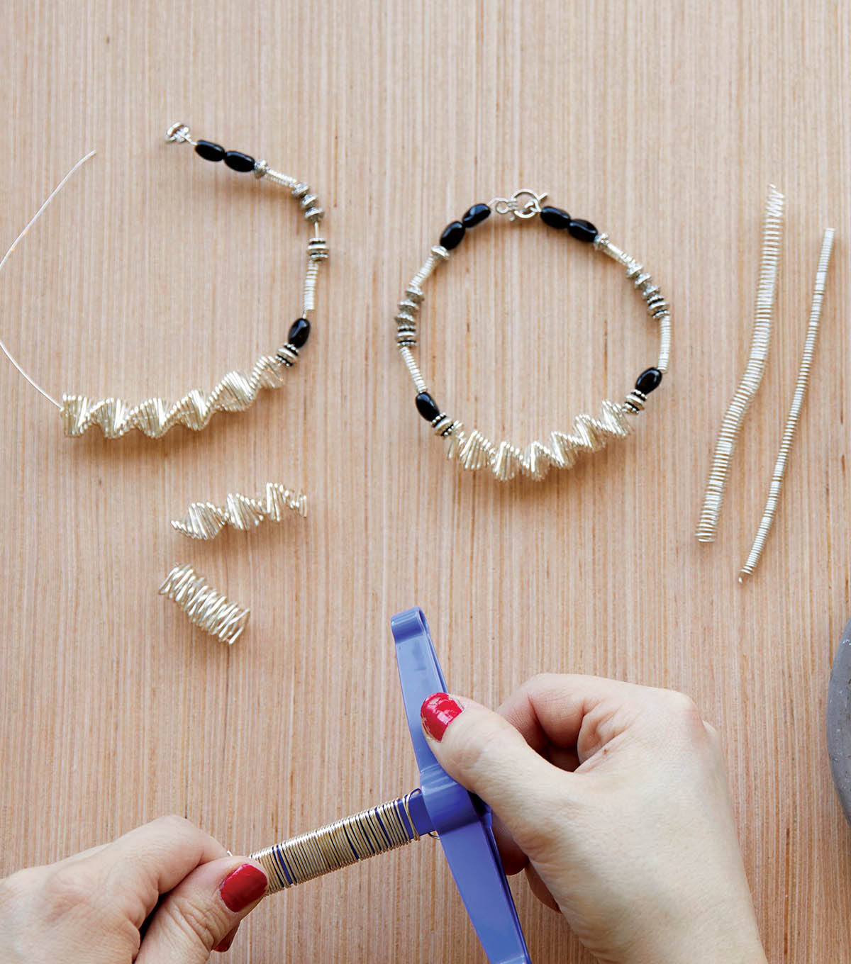 How To Make A Wire Twist and Curl Bracelet | JOANN