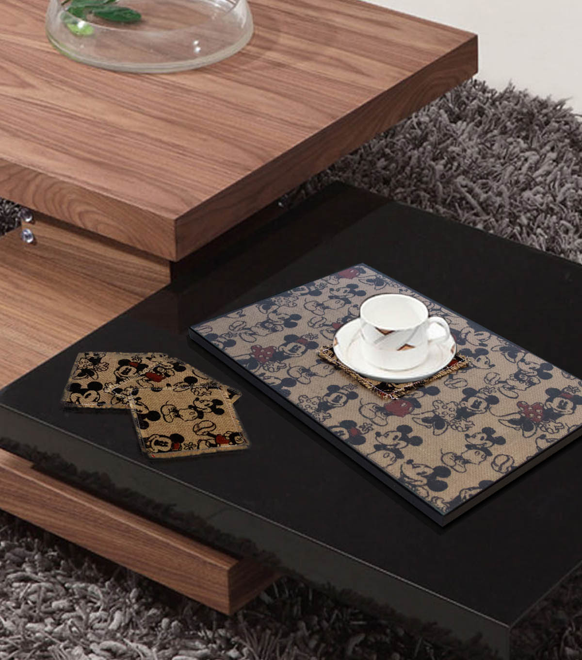 Mickey Mouse Serving Tray And Coaster Joann