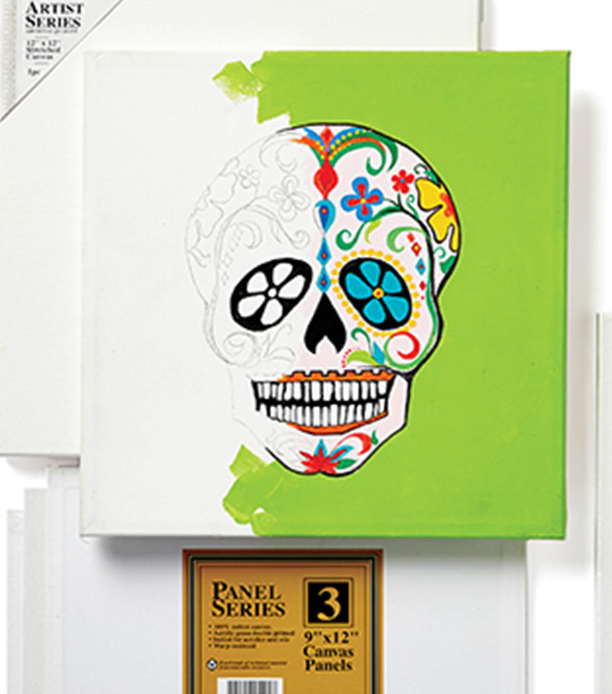 How To Make A Sugar Skull Wall Art Canvas Joann