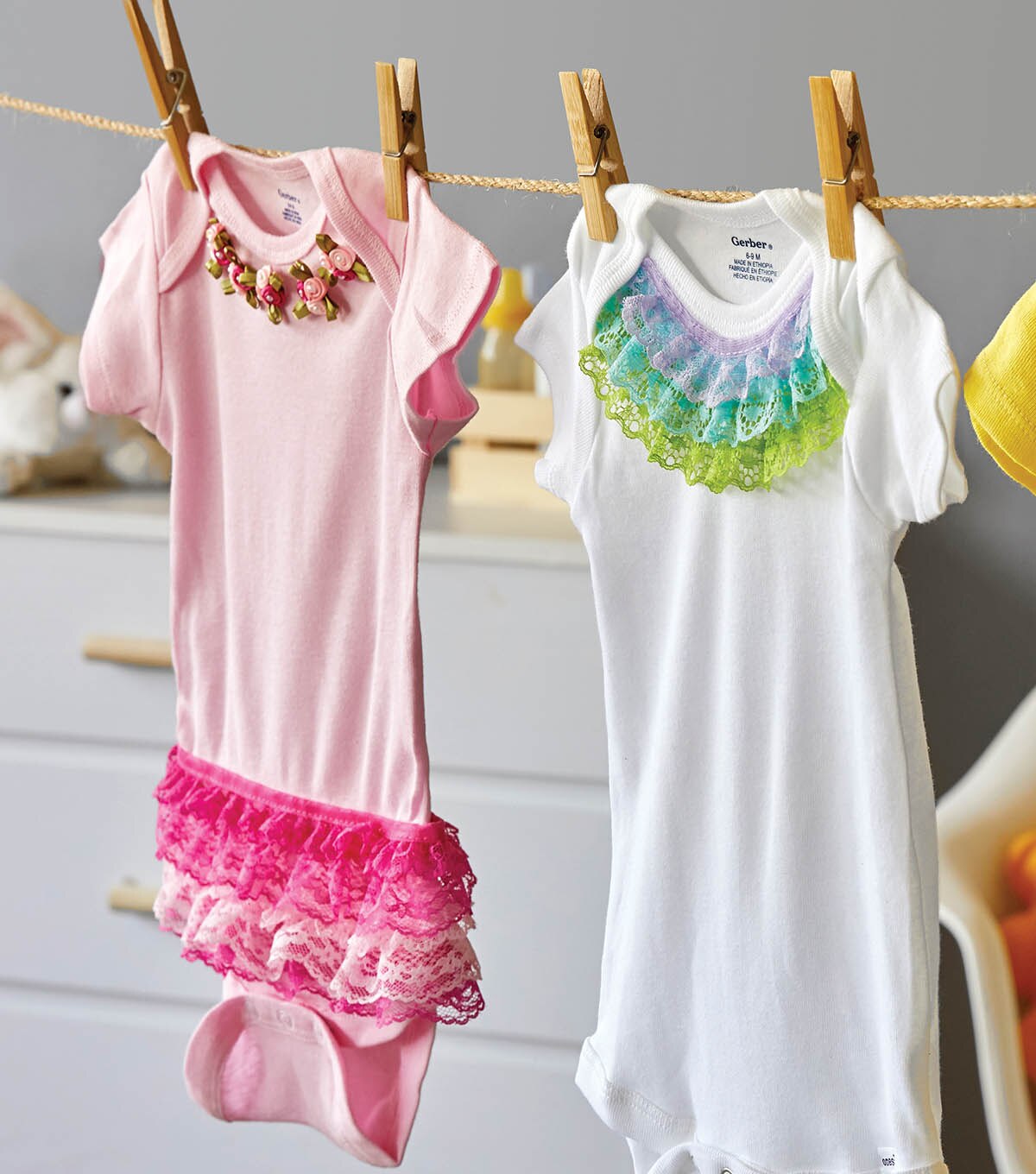 How To Make Lace Trimmed Baby Onesies | JOANN