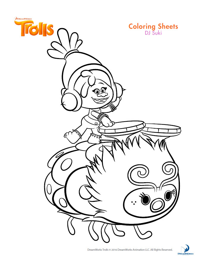 dreamworks trolls coloring book printables joann