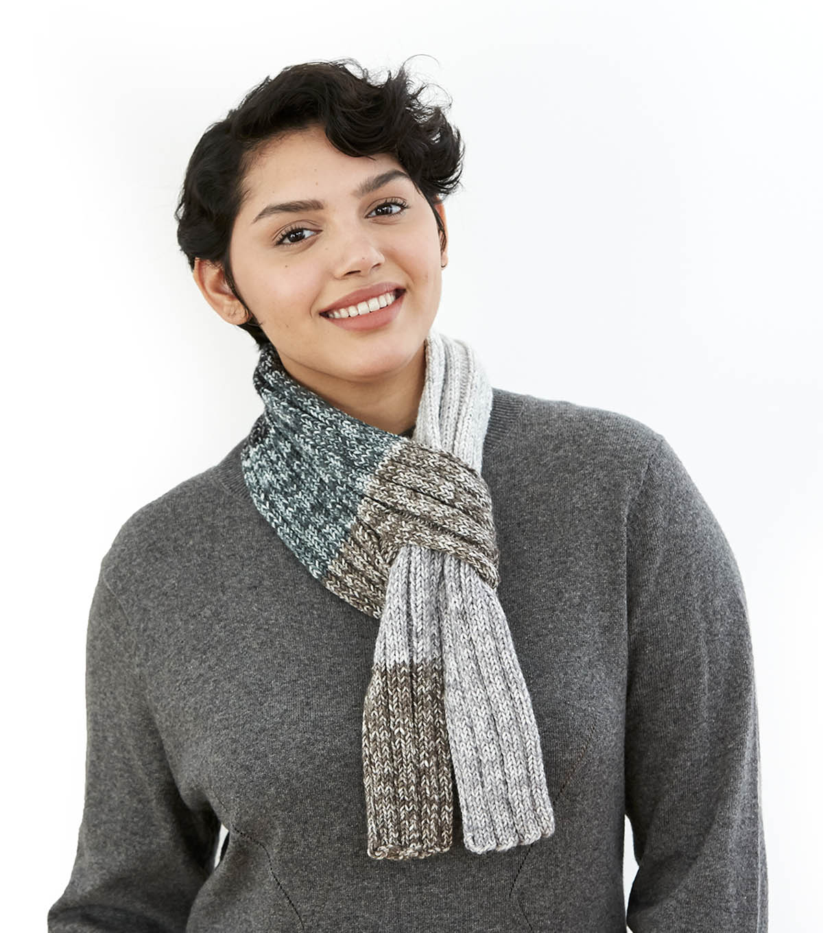 Keyhole scarf knit pattern free