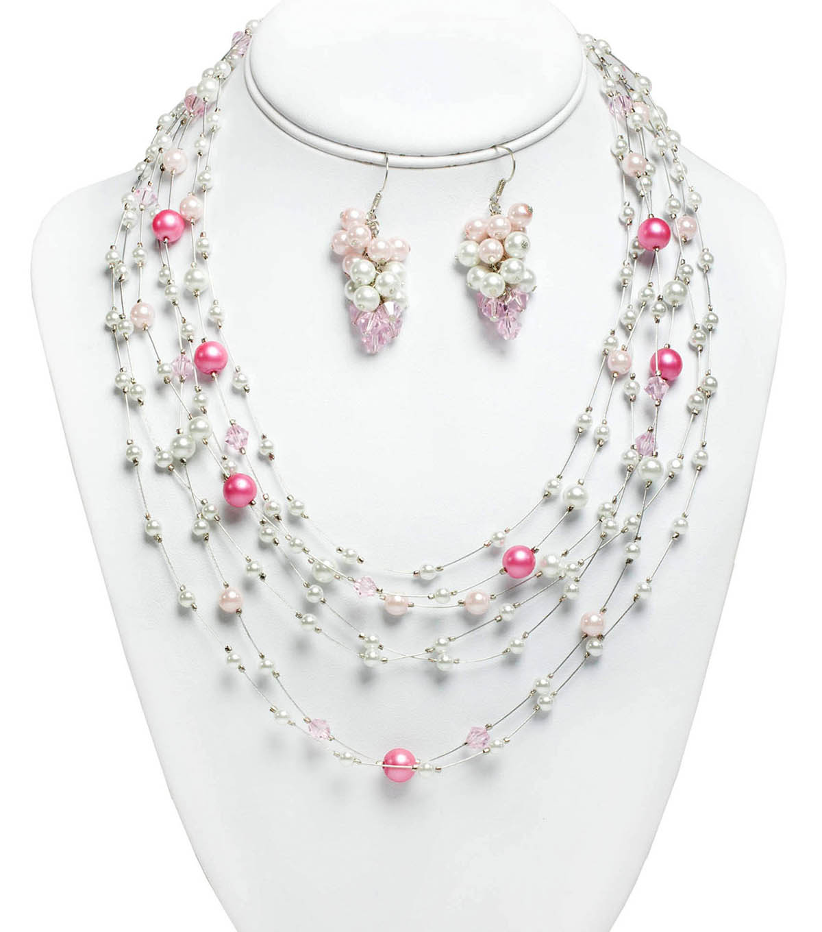 pink wedding jewellery sets