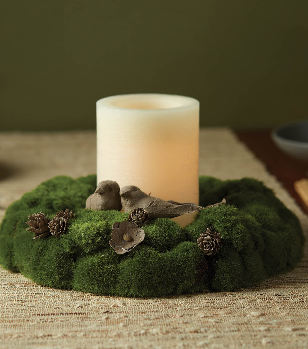 how to make a moss wreath centerpiece joann