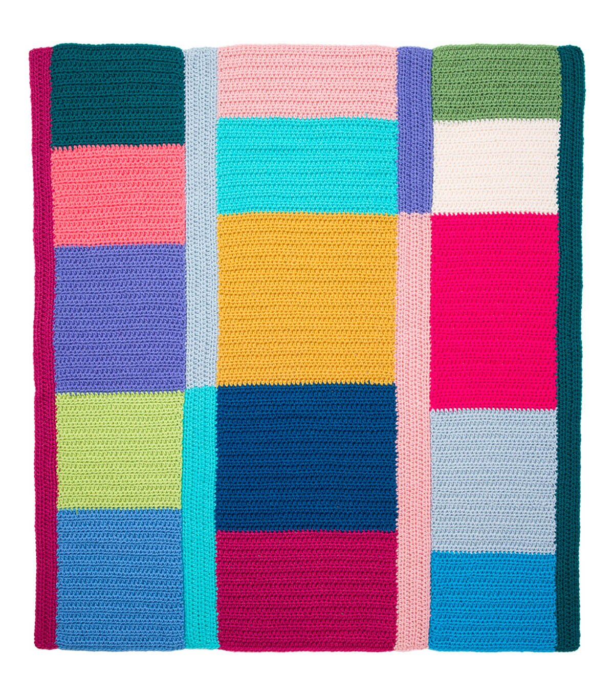 How to Crochet Color Block Modern Paint Afghan | JOANN